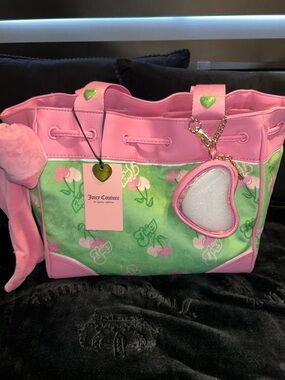 Juicy Couture Retro cherry tote.